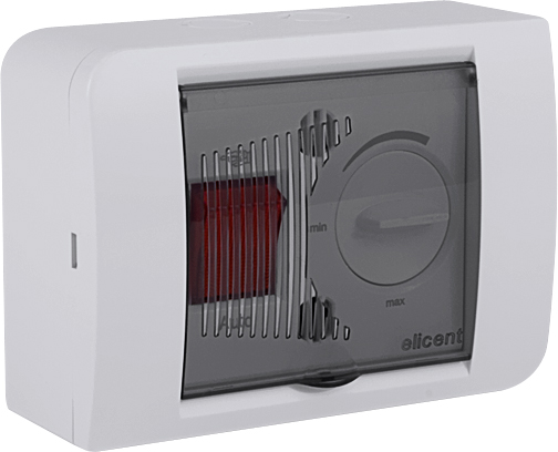 R10 s čidlem kvality vzduchu do 1A - na omítku   - Regulátor R10 s čidlem kvality vzduchu do 1A - instalace na omítku  