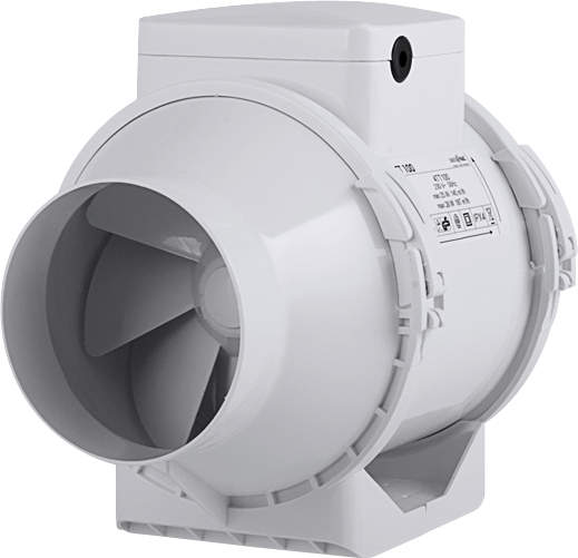 Potrubní ventilátor TT 100 - odsávání vzduchu z jednoho a více míst - Potrubní ventilátor TT 100 - odsávání vzduchu z jednoho a více míst
