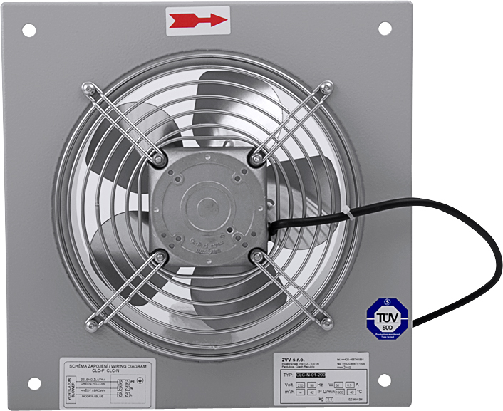 Nástěnný ventilátor Classic CLC-N-01-200 - pro hobby použití