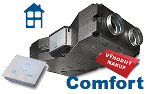 Řešení pro patrový RD, max.130m2, s předehřevem - Řešení pro patrový RD, obytná plocha max.130m2, comfort s předehřevem