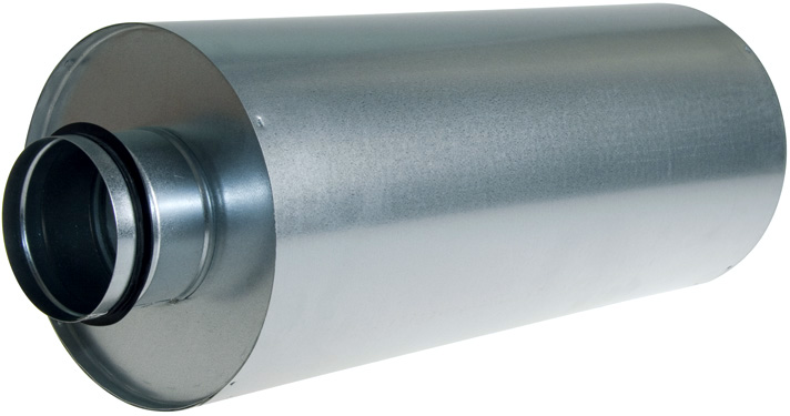 Tlumič hluku SPT-GLX-125 délky 0,5m  - Kruhový tlumič hluku SPT-GLX-125 délky 0,5 m - pro snížení hluku v potrubí   