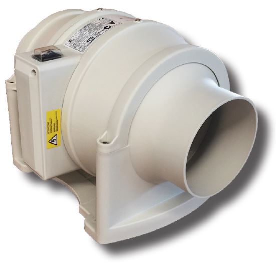 Aerauliqa QMF 100 T, časový doběh - Aerauliqa QMF100T potrubní ventilátor