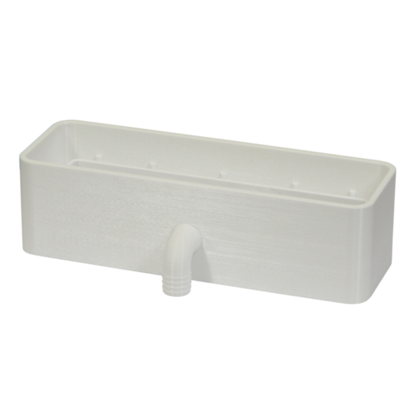 Čtyřhranná výpusť kondenzátu - 60x204 mm - čelní napojení - Čtyřhranná výpusť kondenzátu - 60x204 mm - čelní napojení