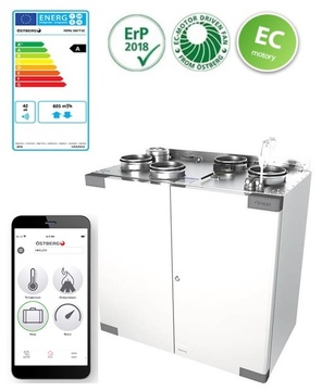 HERU 160-T, elektrický dohřev - Rekuperační jednotka HERU160-T s el. dohřevem