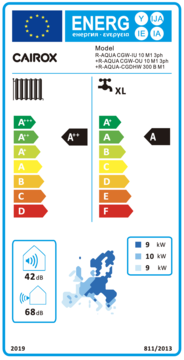 Tepelné čerpadlo voda/vzduch R-AQUA SPLIT ALL IN ONE, R-AQUA/CGW-ID/10M1-3ph - Energetický štítek 10kW - ALL IN ONE