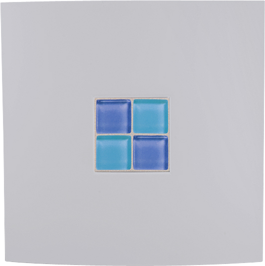 Nástěnný ventilátor Decorative 100 - modrý motiv  - Nástěnný ventilátor Decorative 100 - modrý motiv 