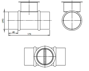 Regulační klapka pro AIRFLEXSpectra-90/75 - df-kla_par90